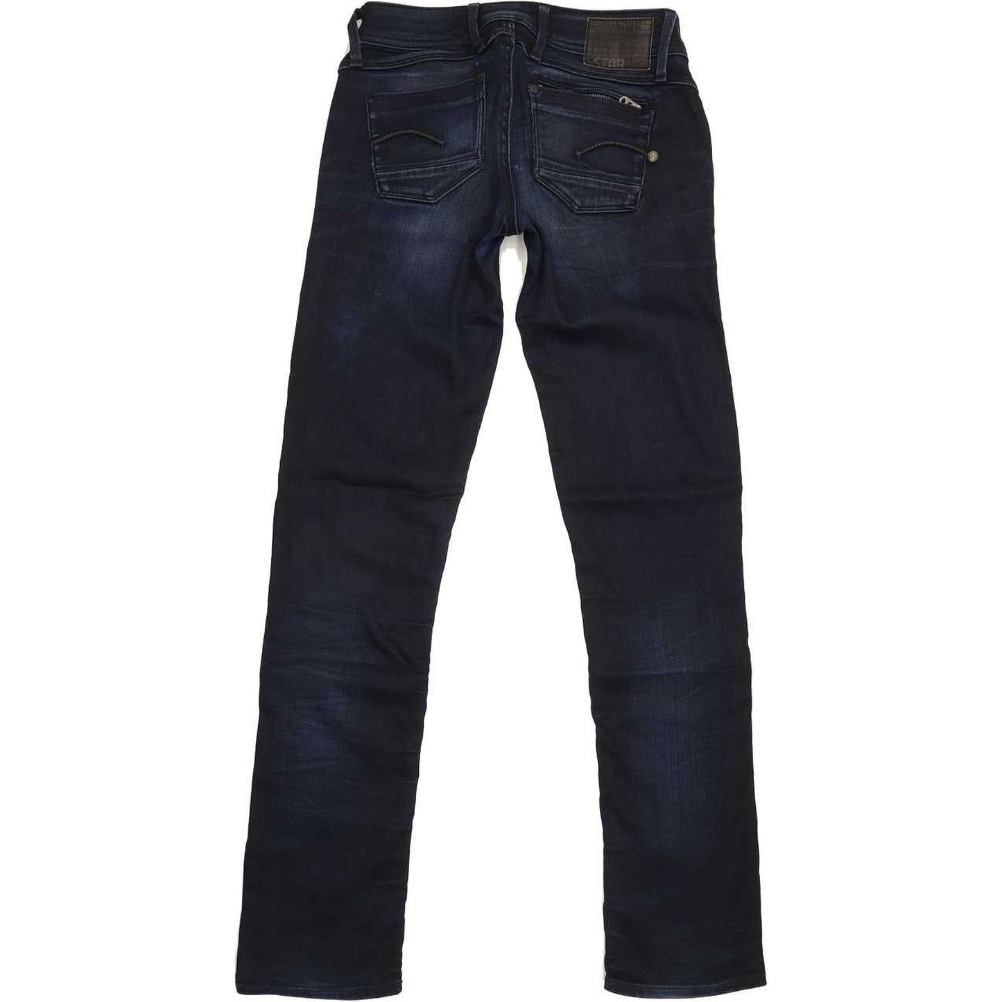 G-Star Attacc Women Navy Straight Slim Stretch Jeans W29 L32