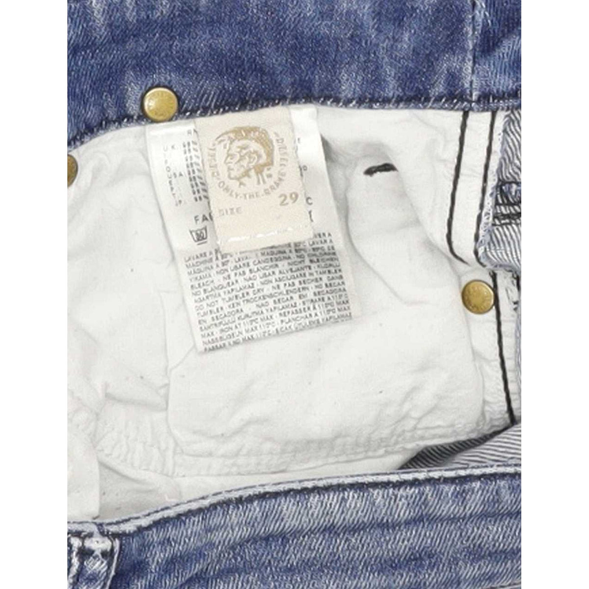 Diesel Lhela 008IG Women Blue Straight Slim Stretch Jeans W29 L33