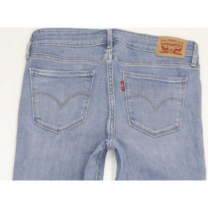 Levi's 711 Women Blue Skinny Regular Stretch Jeans W28 L30