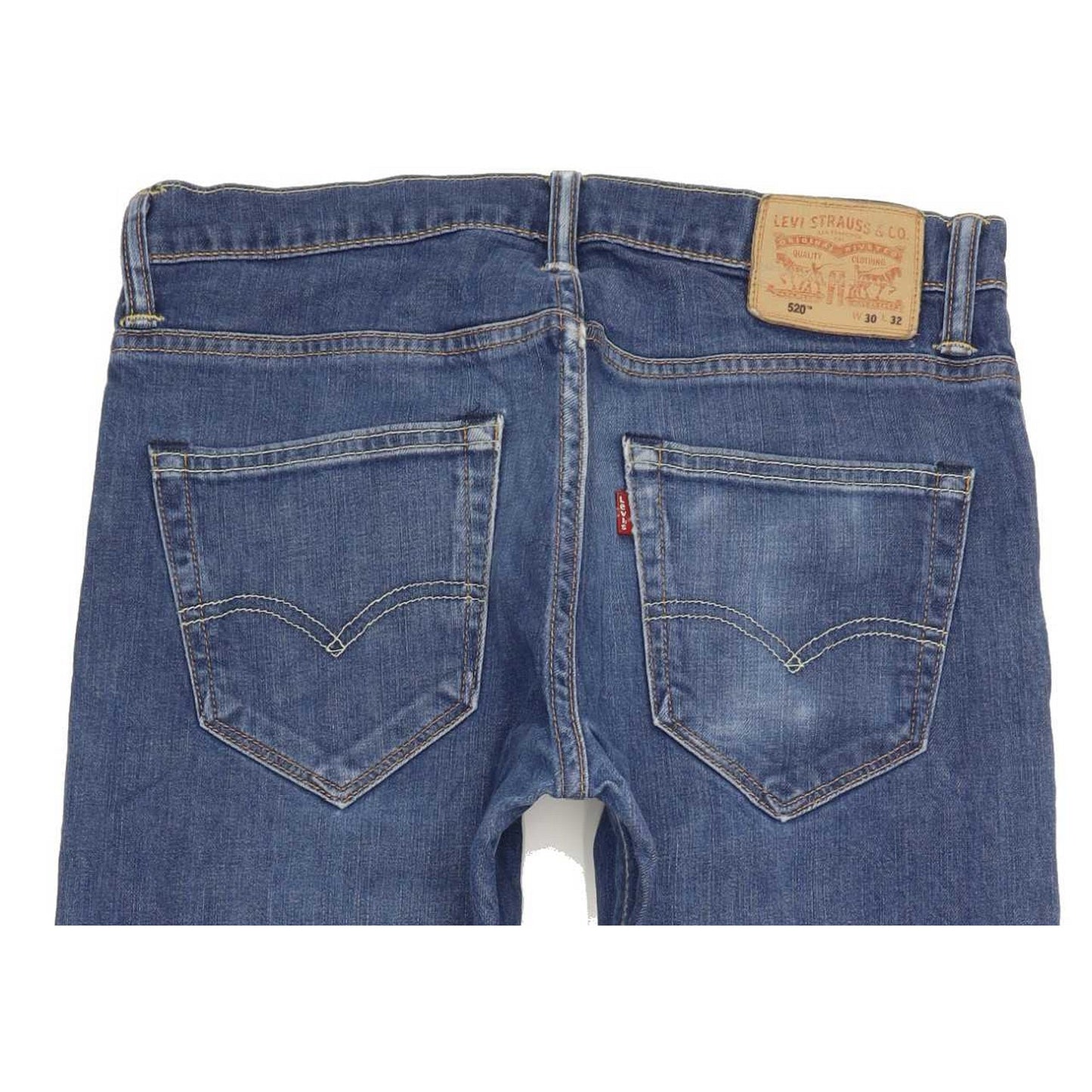 Levi's 520 Men Blue Tapered Slim Stretch Jeans W30 L31