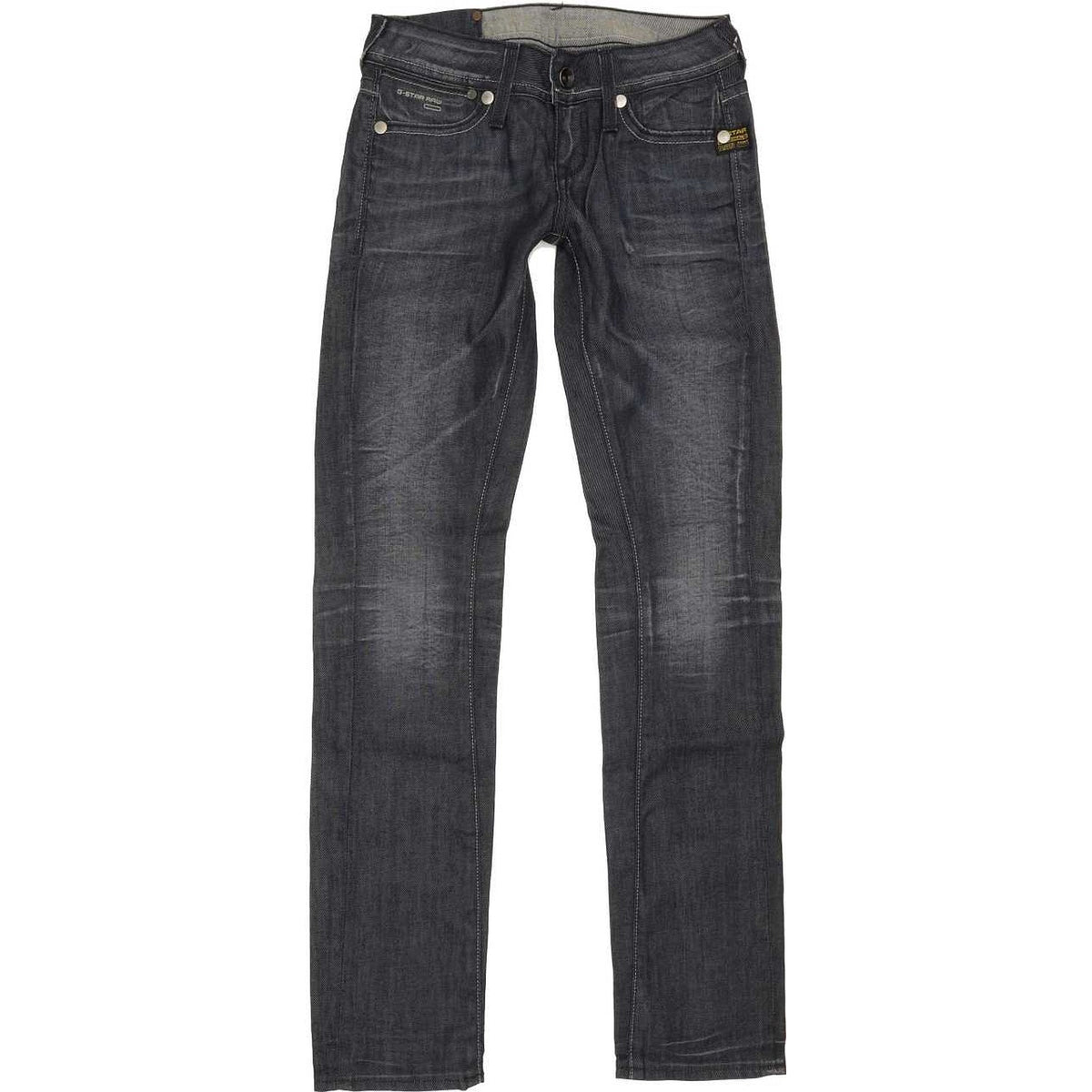 G-Star Core Women Blue Straight Slim Stretch Jeans W26 L32