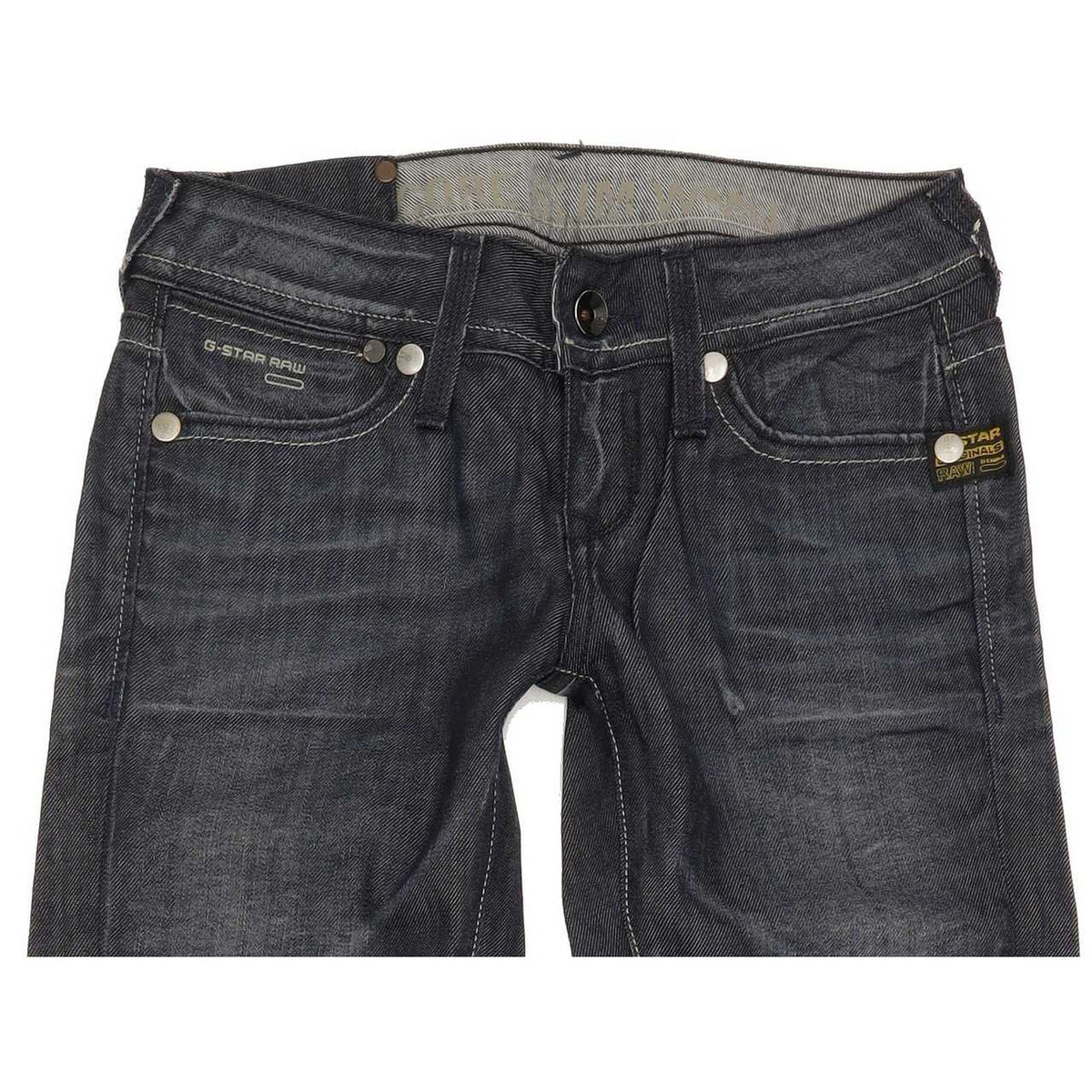 G-Star Core Women Blue Straight Slim Stretch Jeans W26 L32