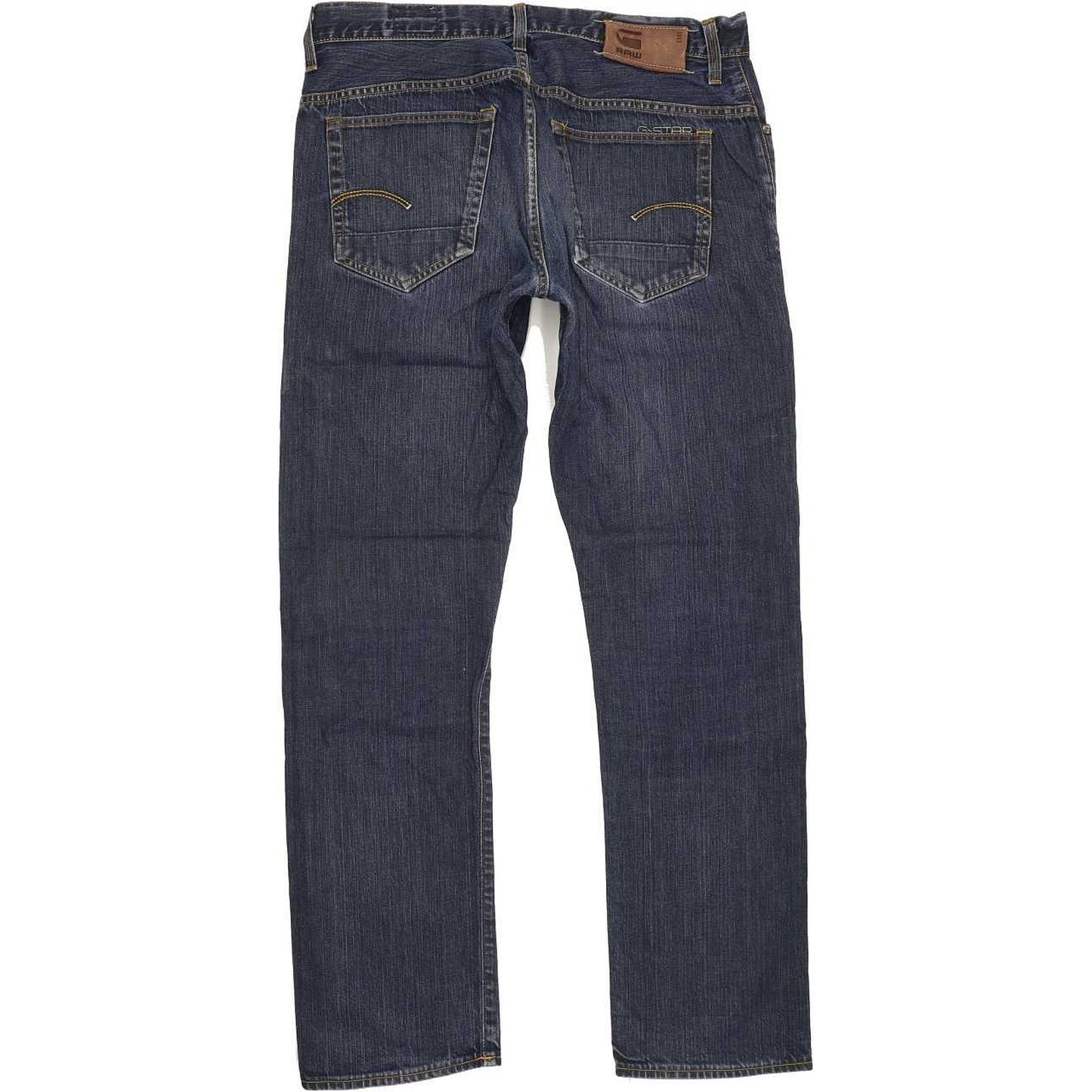 G-Star 3301 Men Blue Straight Slim Jeans W36 L31