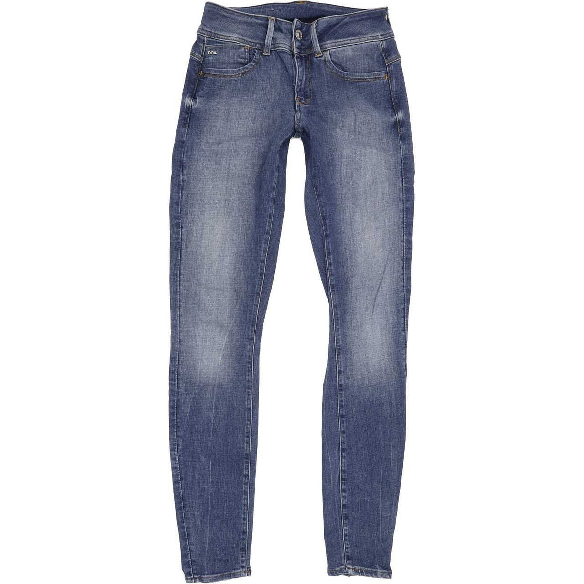 G-Star Lynn D-Mid Super Women Blue Skinny Regular Stretch Jeans W28 L31