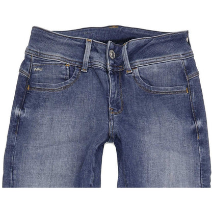 G-Star Lynn D-Mid Super Women Blue Skinny Regular Stretch Jeans W28 L31