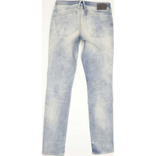 G-Star Lynn Mid Women Blue Skinny Slim Stretch Jeans W28 L30