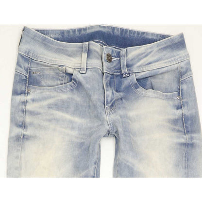 G-Star Lynn Mid Women Blue Skinny Slim Stretch Jeans W28 L30