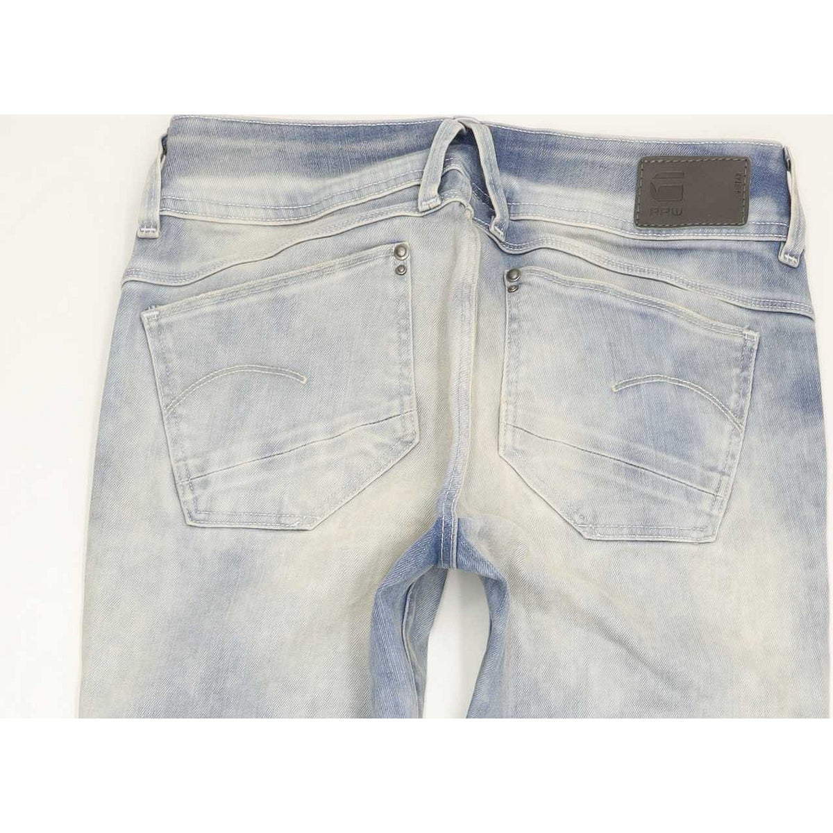 G-Star Lynn Mid Women Blue Skinny Slim Stretch Jeans W28 L30