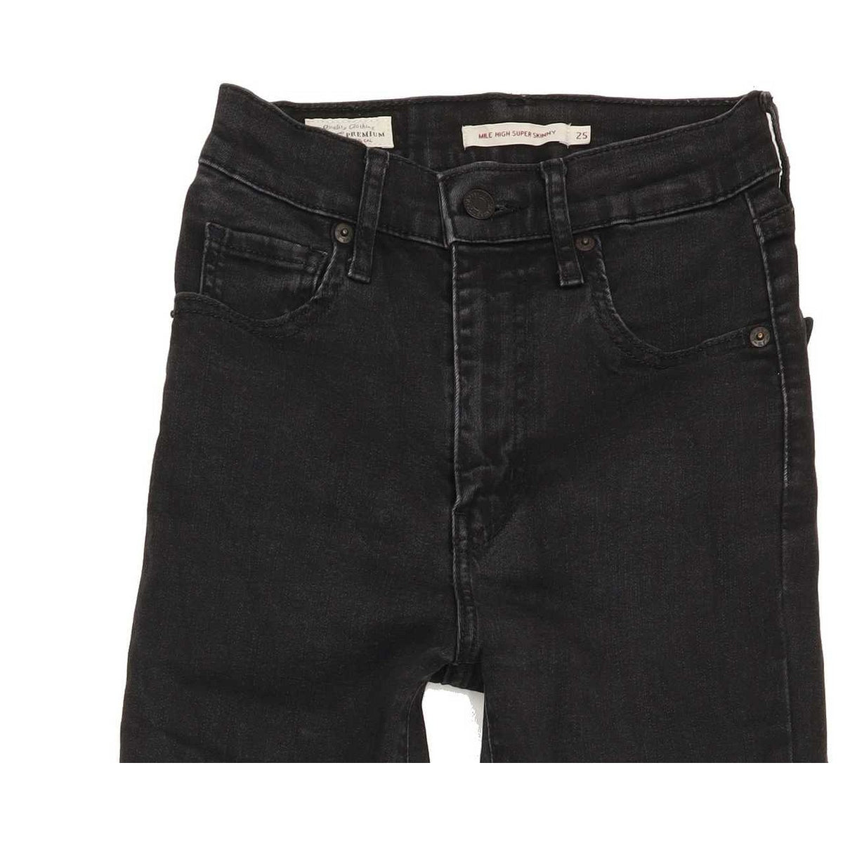 Levi's Mile High Rise Women Black Skinny Stretch Jeans W25 L31