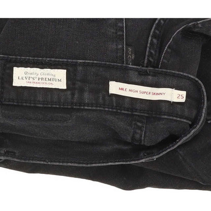 Levi's Mile High Rise Women Black Skinny Stretch Jeans W25 L31