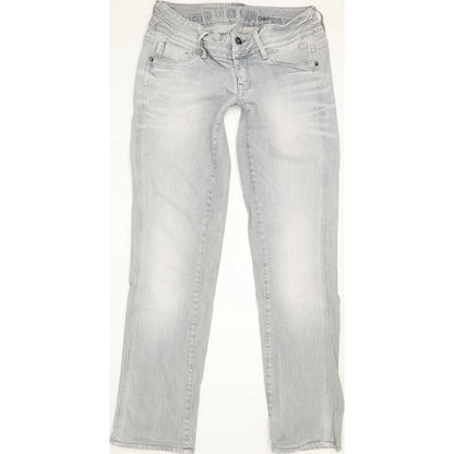 G-Star Heller Women Grey Straight Slim Stretch Jeans W29 L30