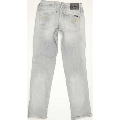 G-Star Heller Women Grey Straight Slim Stretch Jeans W29 L30