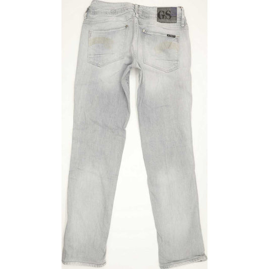 G-Star Heller Women Grey Straight Slim Stretch Jeans W29 L30