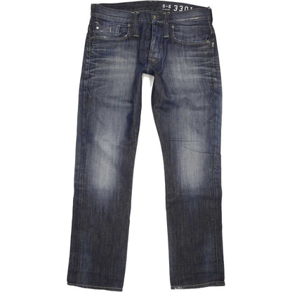 G-Star Victor Men Blue Straight Regular Jeans W34 L32