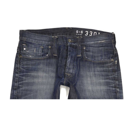 G-Star Victor Men Blue Straight Regular Jeans W34 L32