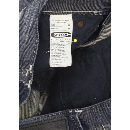 G-Star Victor Men Blue Straight Regular Jeans W34 L32