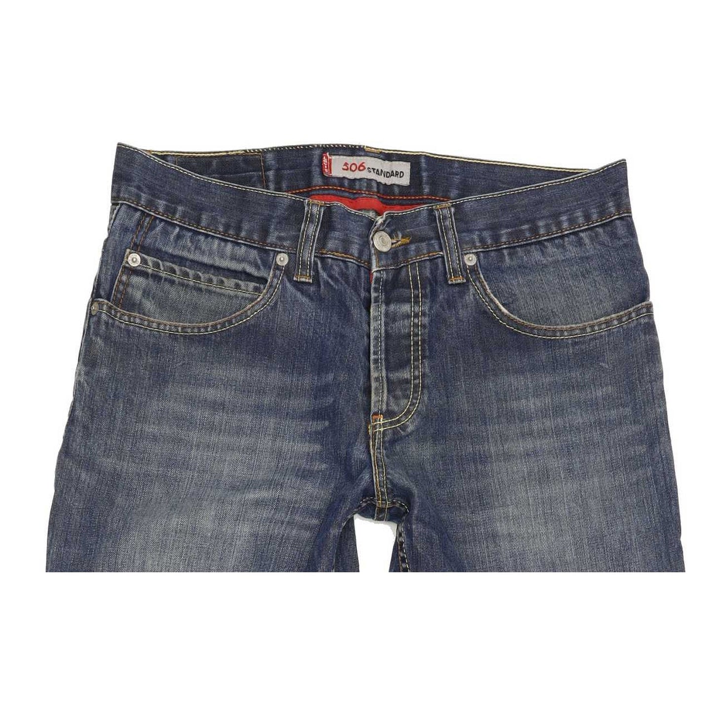 Levi's 506 Men Blue Straight Regular Jeans W33 L28