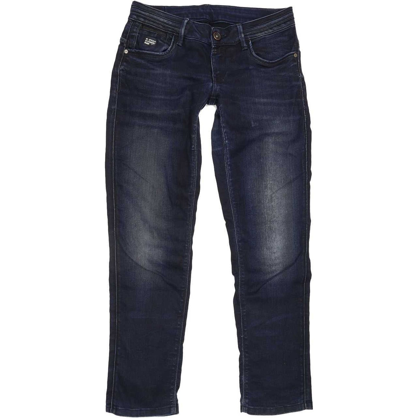 G-Star Women Blue Straight Slim Jeans W28 L29