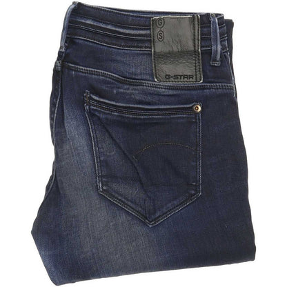 G-Star Women Blue Straight Slim Jeans W28 L29