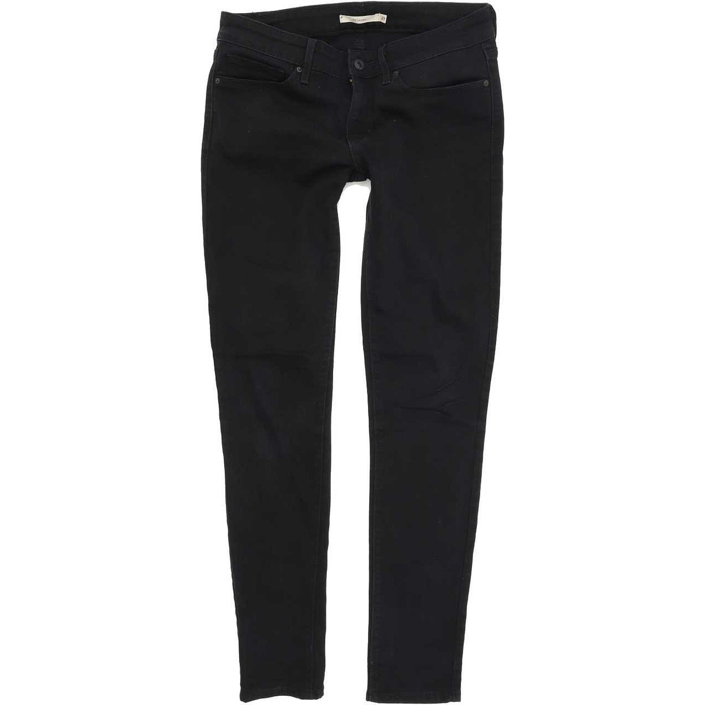 Levi's 711 Women Black Skinny Slim Stretch Jeans W27 L30