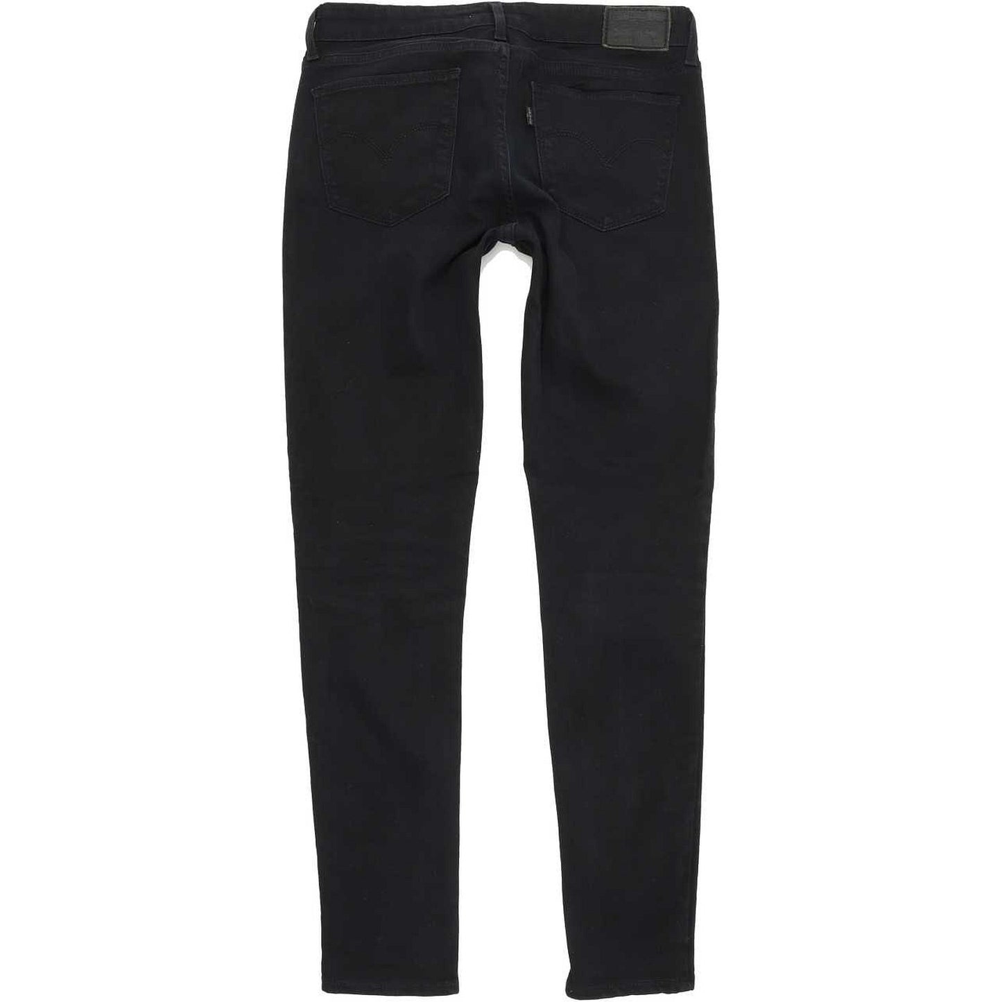 Levi's 711 Women Black Skinny Slim Stretch Jeans W27 L30