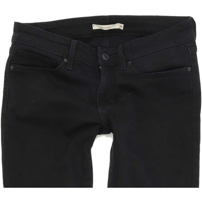 Levi's 711 Women Black Skinny Slim Stretch Jeans W27 L30