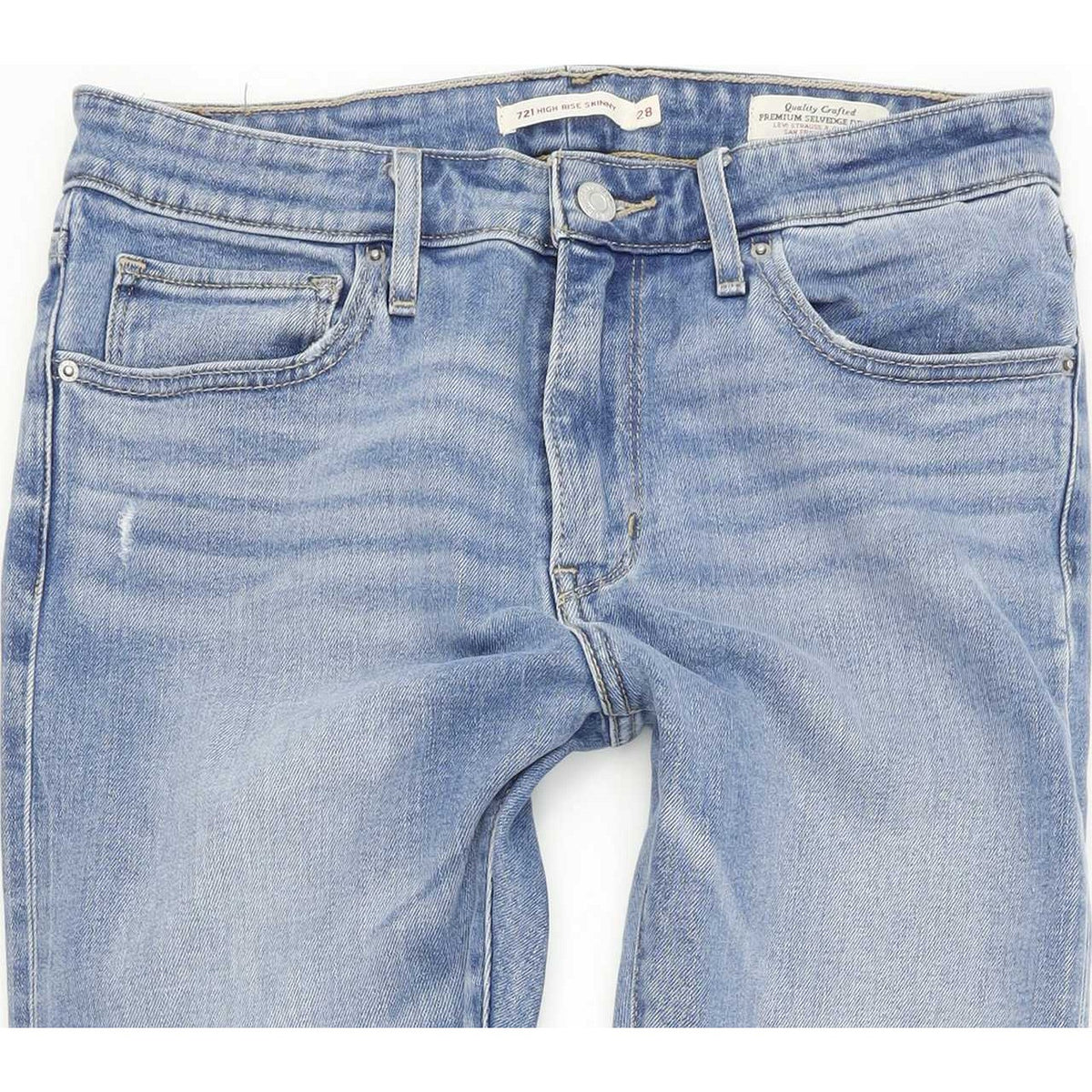 Levi's 721 High Rise Women Blue Skinny Slim Stretch Jeans W28 L30