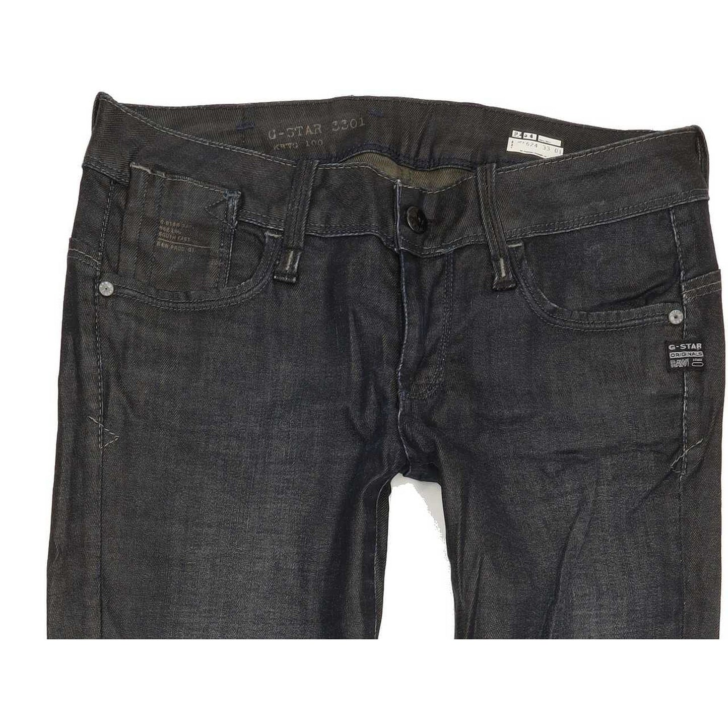 G-Star Elect Women Navy Straight Slim Jeans W29 L26