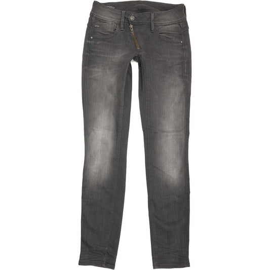 G-Star Lynn Women Grey Skinny Slim Stretch Jeans W26 L31