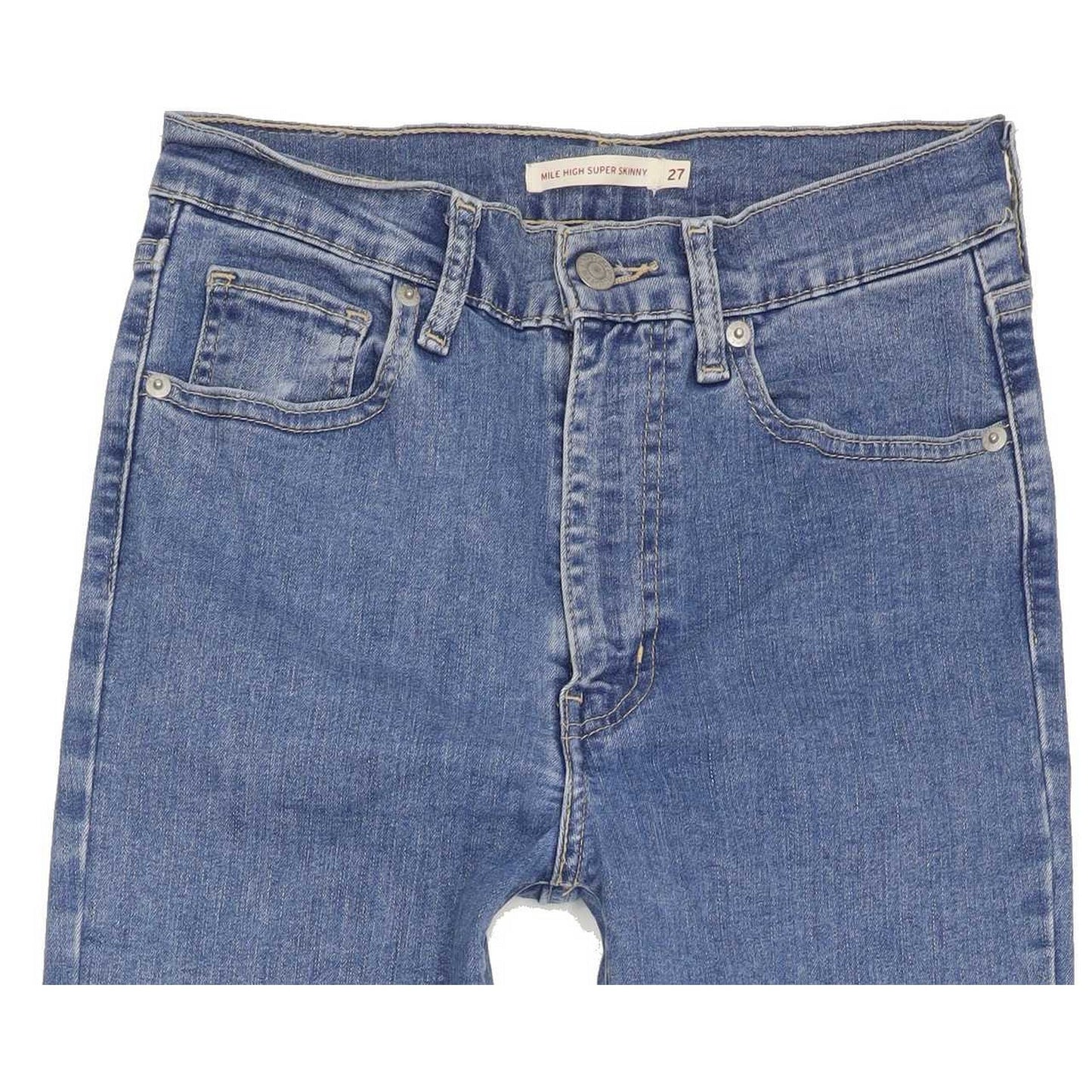 Levi's Mile High Rise Women Blue Skinny Stretch Jeans W27 L30