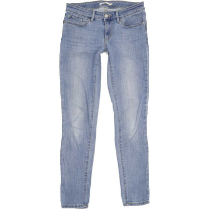 Levi's 711 Women Blue Skinny Regular Stretch Jeans W28 L30