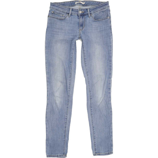 Levi's 711 Women Blue Skinny Regular Stretch Jeans W28 L30