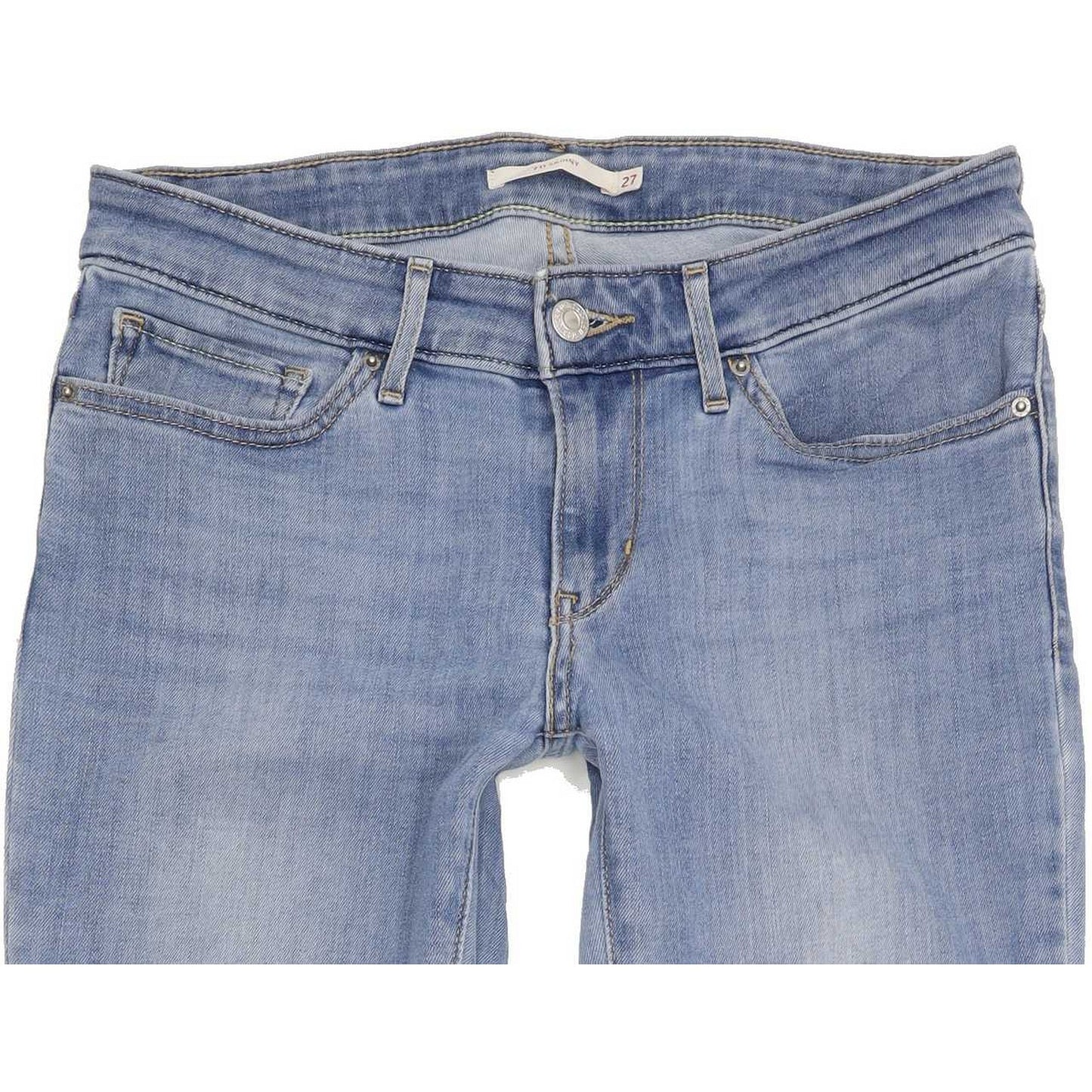 Levi's 711 Women Blue Skinny Regular Stretch Jeans W28 L30