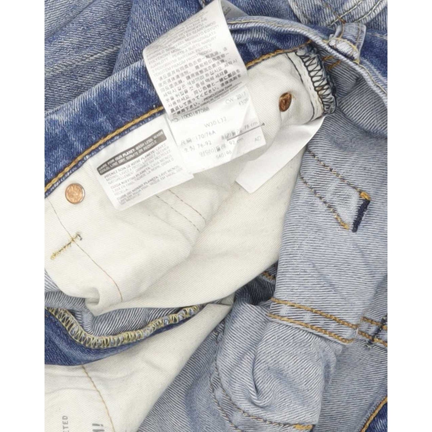 Levi's 502 Men Blue Tapered Regular Stretch Jeans W31 L31