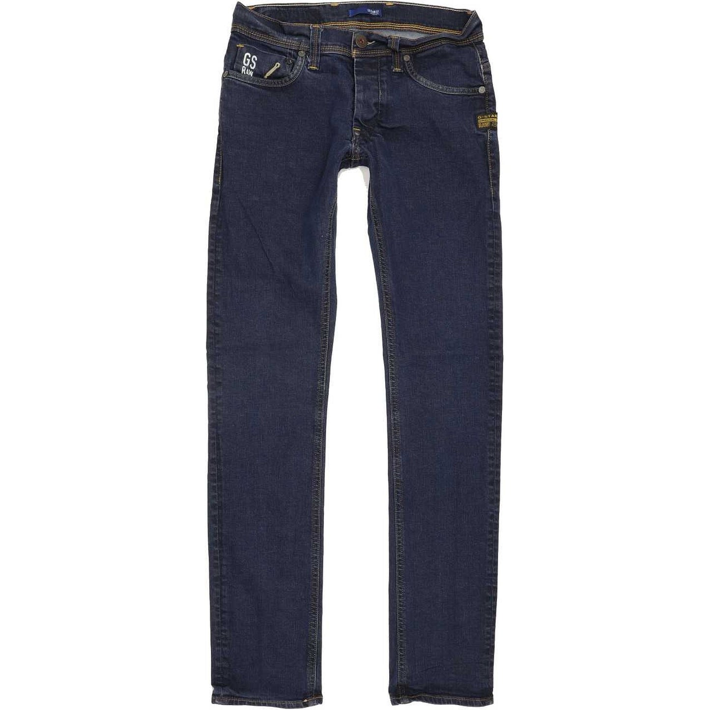 G-Star Defend Super Women Blue Straight Slim Stretch Jeans W29 L31