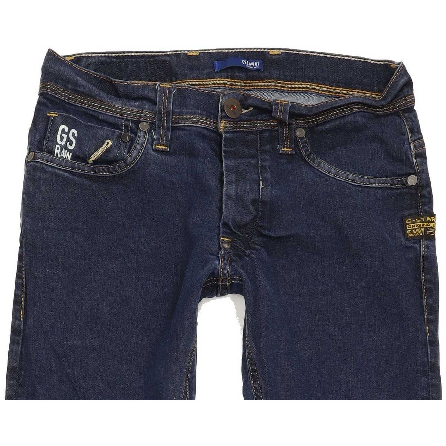G-Star Defend Super Women Blue Straight Slim Stretch Jeans W29 L31