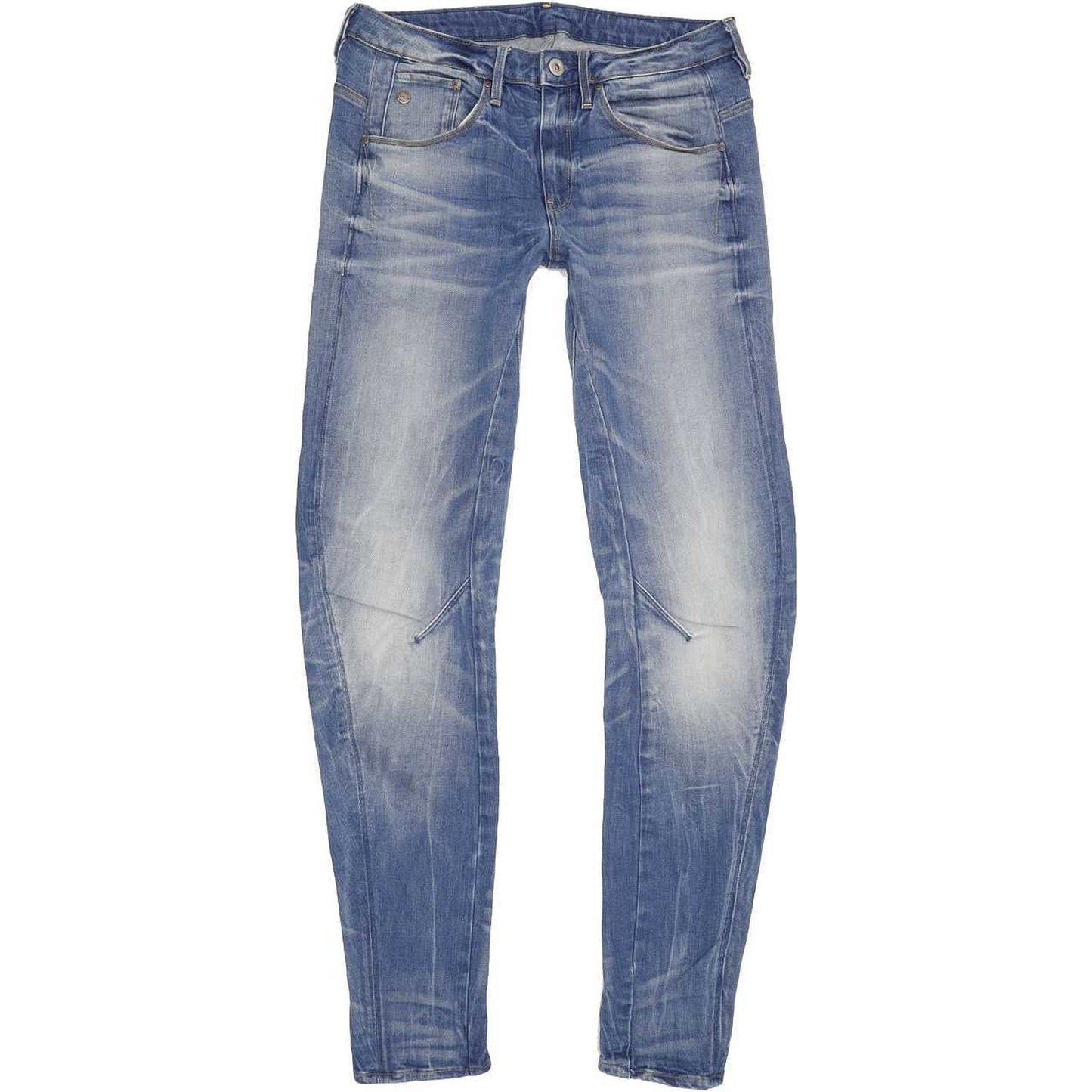 G-Star Arc 3D Low Women Blue Tapered Loose Boyfriend Stretch Jeans W25 L34
