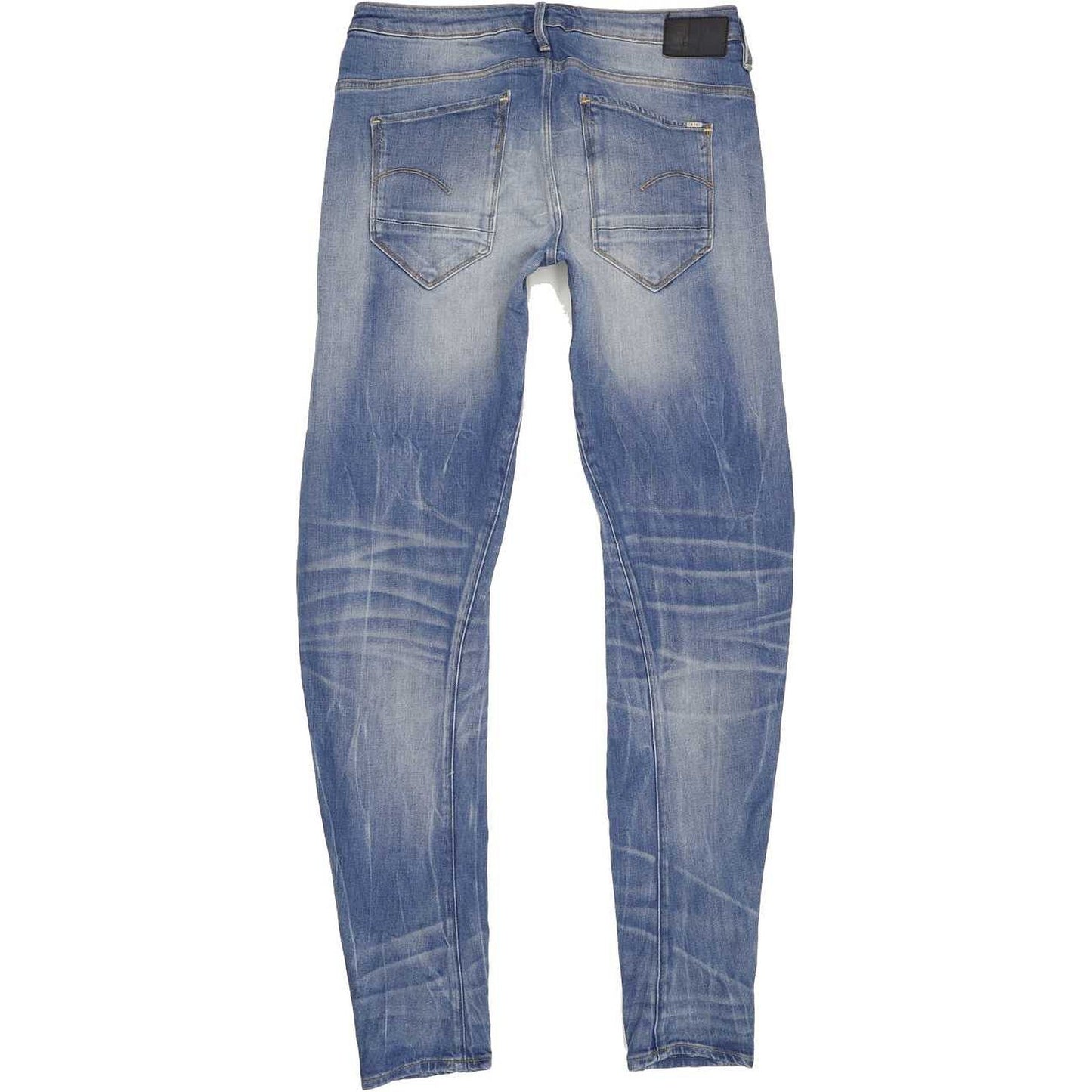 G-Star Arc 3D Low Women Blue Tapered Loose Boyfriend Stretch Jeans W25 L34