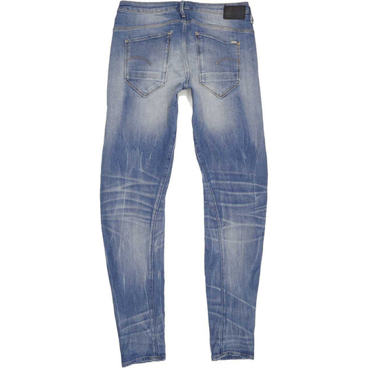 G-Star Arc 3D Low Women Blue Tapered Loose Boyfriend Stretch Jeans W25 L34