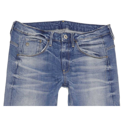 G-Star Arc 3D Low Women Blue Tapered Loose Boyfriend Stretch Jeans W25 L34