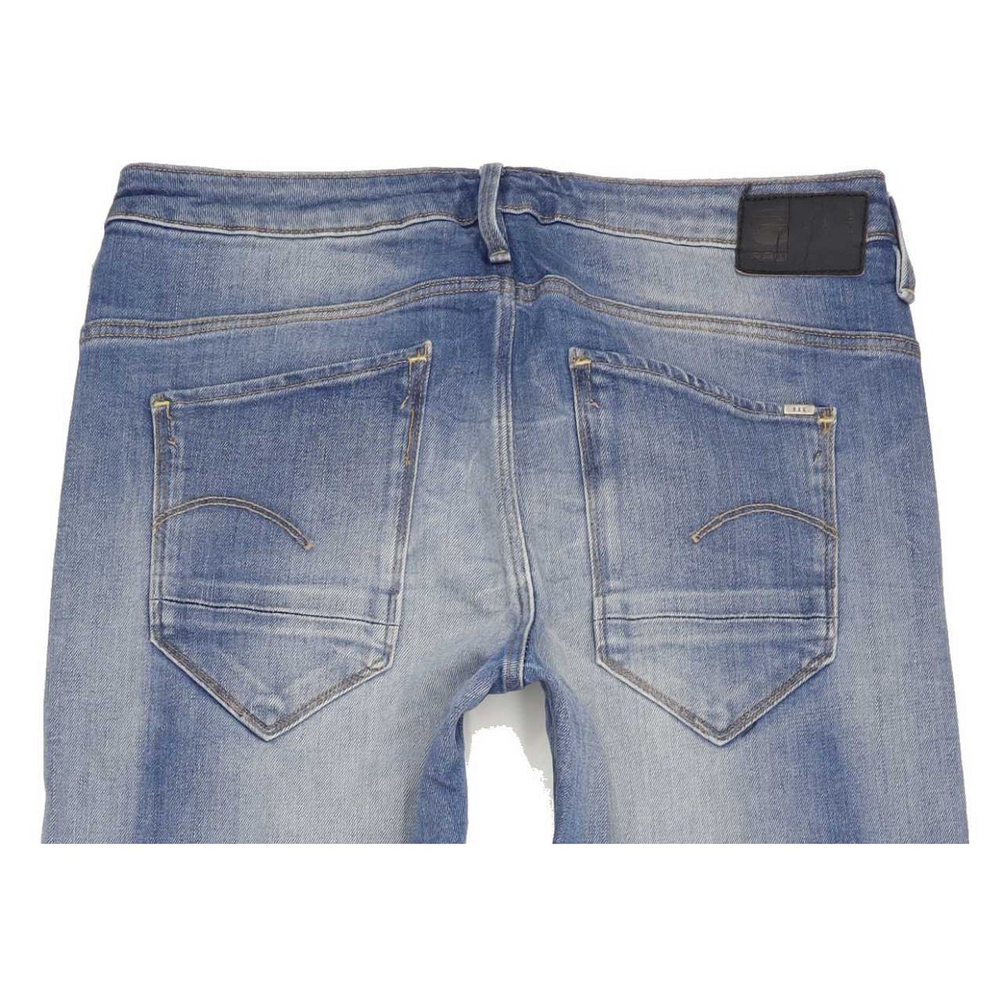 G-Star Arc 3D Low Women Blue Tapered Loose Boyfriend Stretch Jeans W25 L34