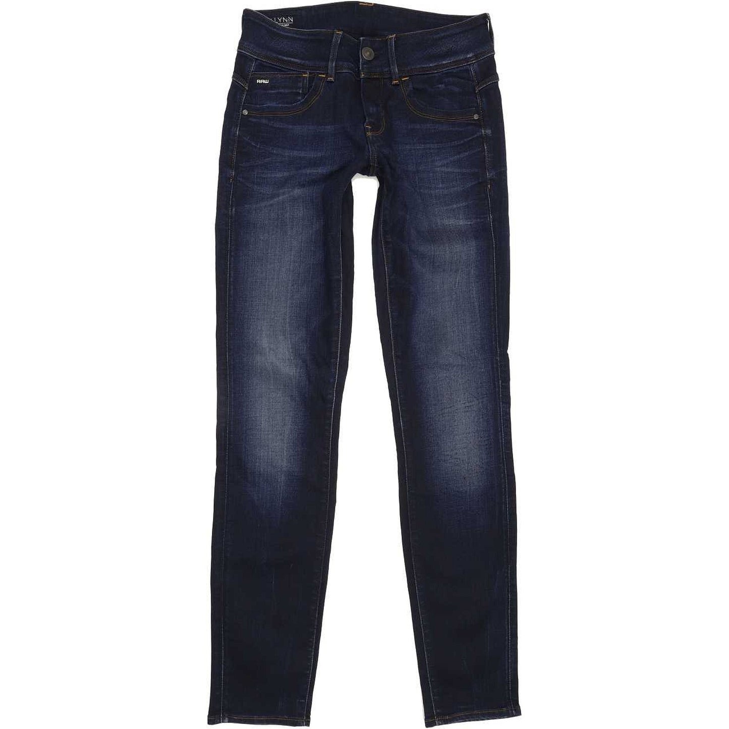 G-Star Lynn Mid Women Blue Skinny Slim Jeans W26 L30