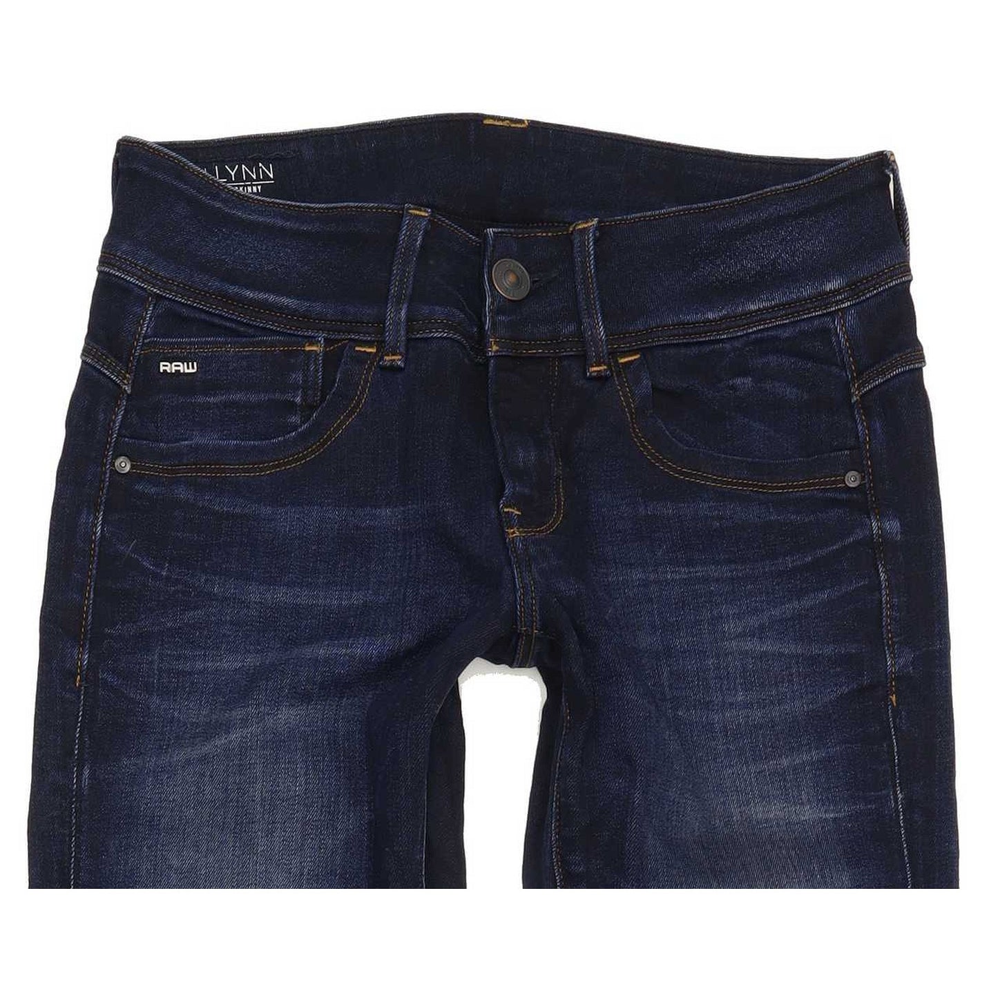 G-Star Lynn Mid Women Blue Skinny Slim Jeans W26 L30