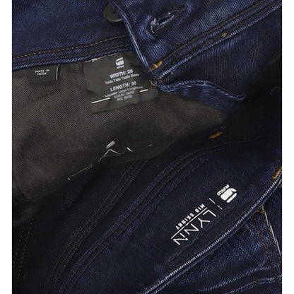 G-Star Lynn Mid Women Blue Skinny Slim Jeans W26 L30