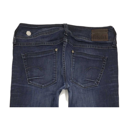 G-Star Ford Women Blue Straight Slim Stretch Jeans W29 L32