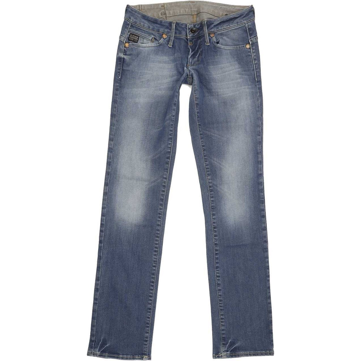 G-Star Midge Women Blue Straight Slim Jeans W27 L31
