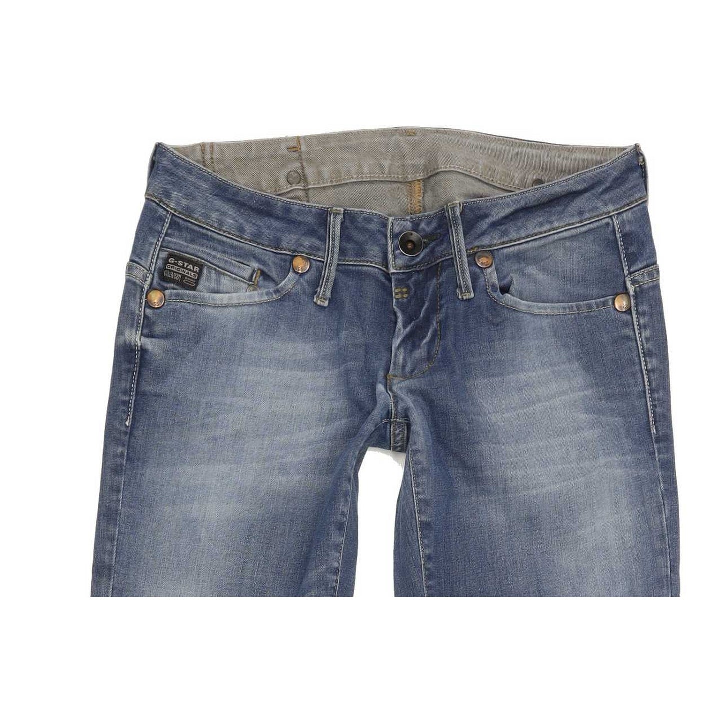 G-Star Midge Women Blue Straight Slim Jeans W27 L31