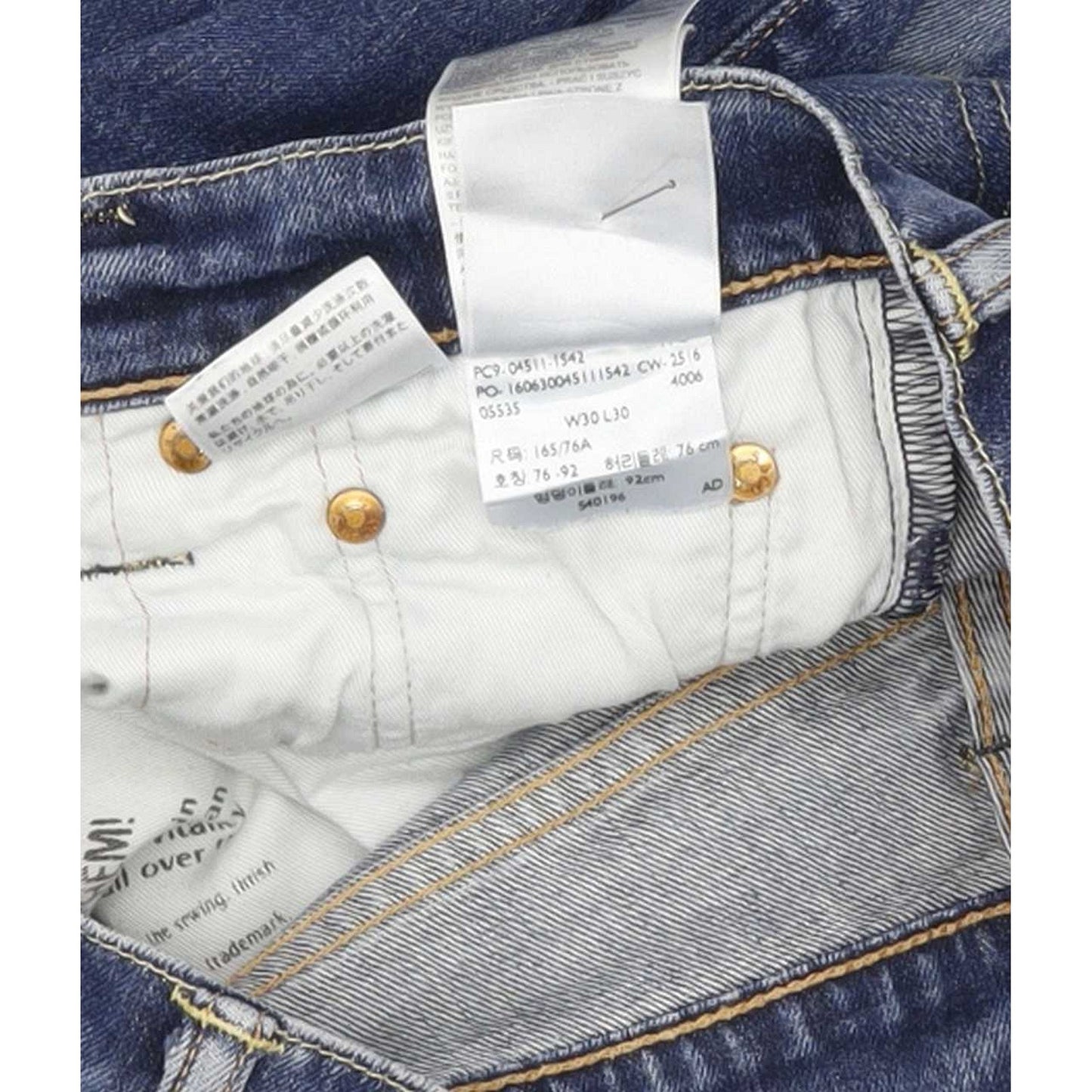 Levi's 511 Men Blue Straight Slim Stretch Jeans W30 L30