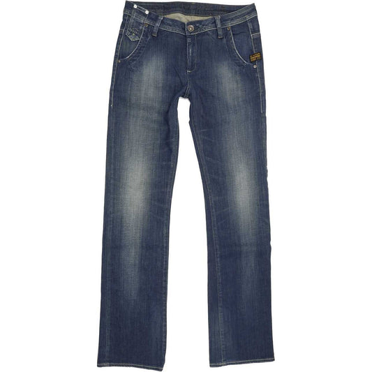 G-Star Lyric Women Blue Straight Loose Stretch Jeans W27 L34