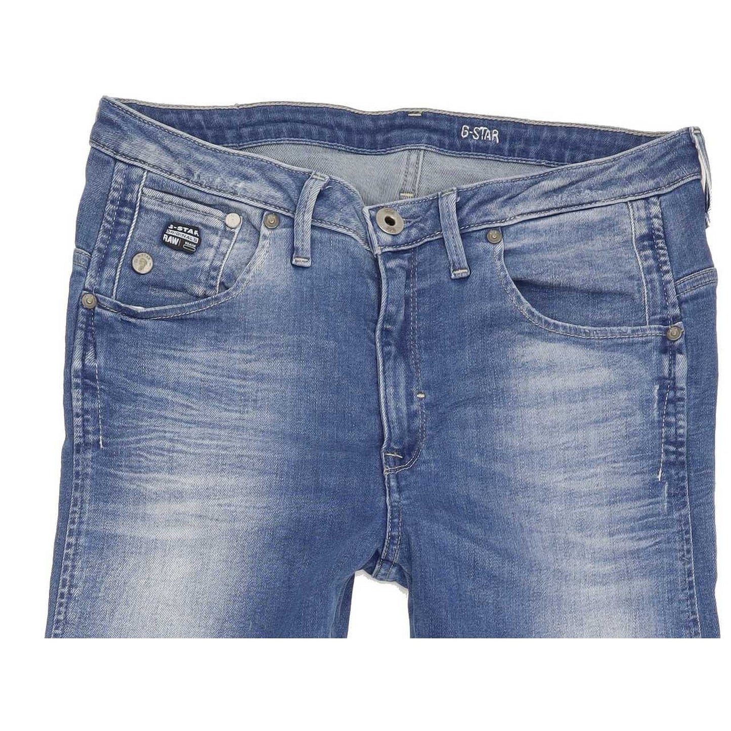 G-Star Arc 3D Women Blue Tapered Loose Stretch Jeans W27 L30